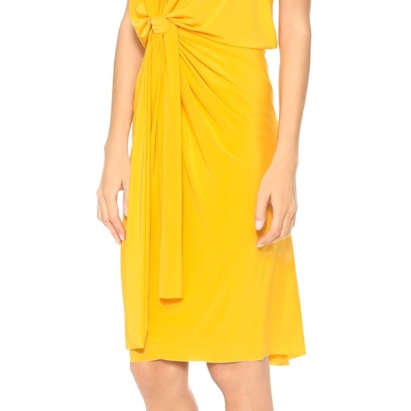 Tbags Misa Los Angeles Yellow Dress, Size Small - Picture 3 of 5